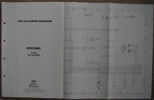 1990 [Ford] Car Wiring Diagrams: Mustang (F0ZB) [Loose Leaf]