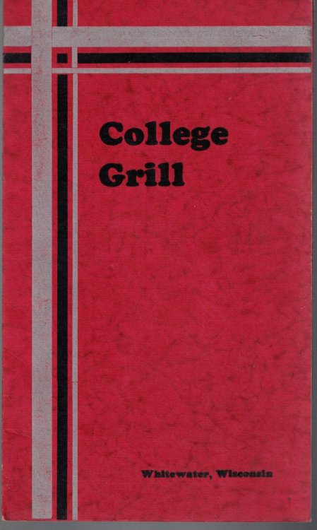 College Grill Restaurant: Whitewater, Wisconsin [Menu]