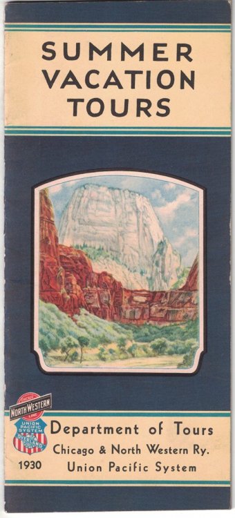 Summer Vacation Tours, Under Escort, Season of 1930 [Overland Route Circle Tours]