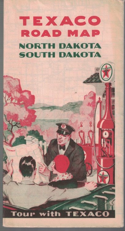 Texaco Road Map: North Dakota & South Dakota