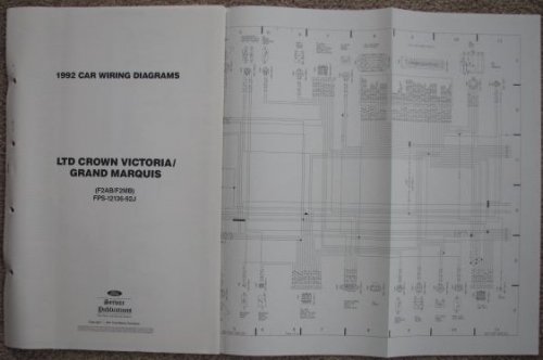 1992 [Ford] Car Wiring Diagrams: Ford LTD Crown Victoria / Mercury Grand Marquis (F2AB/F2MB) [Loose Leaf]