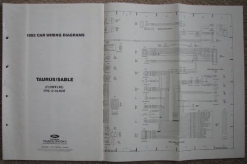 1992 [Ford] Car Wiring Diagrams: Ford Taurus / Mercury Sable (F2DB/F24B) [Loose Leaf]