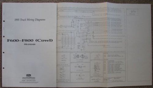1993 Ford Truck Wiring Diagrams: F600 - F800 (Cowl) [Loose Leaf]