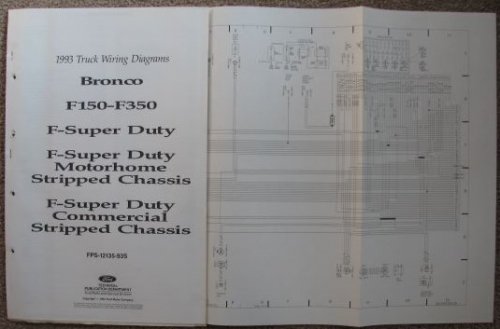 1993 Ford Truck Wiring Diagrams: Bronco / F150-F350 / F-Super Duty / F-Super Duty Motorhome Stripped Chassis / F-Super Duty Commercial Stripped Chassis [Loose Leaf]