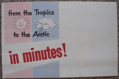 from the Tropics to the Arctic in minutes [1954 Nash Automobile Air Conditioning Sales Brochure / Mailer]