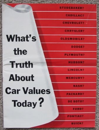 What's the Truth About Car Values Today [1954 Nash Product Comparison Brochure]