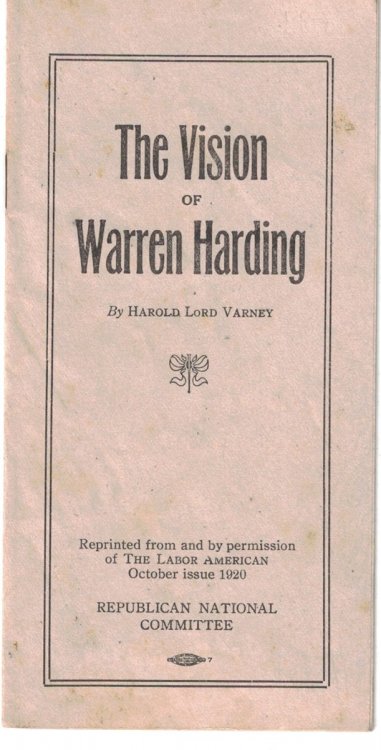 The Vision of Warren Harding