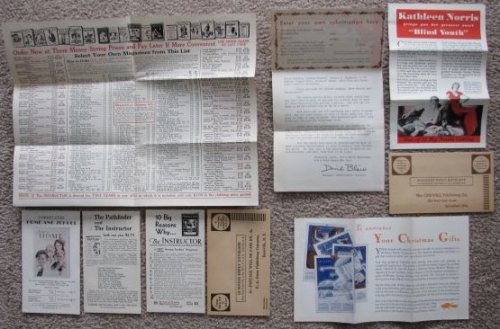 Lot of 2 - publishing company mailers (Crowell Publishing Co. and F. A. Owen Publishing Co. [circa early 1930's]