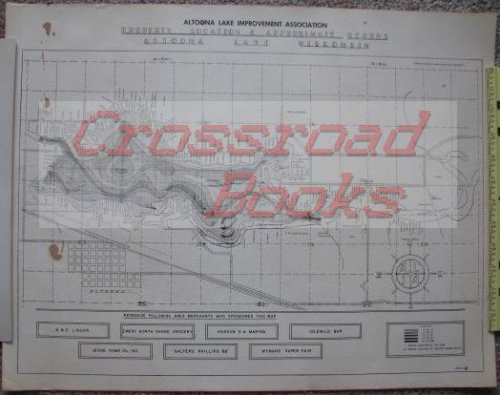 Altoona Lake Improvement Association: Property Locations & Approximate Depths, Altoona Lake Wisconsin [1961 Map]