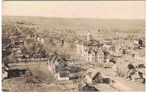 Postcard / RPPC: 'Birds-Eye View of Neillsville Wisconsin'