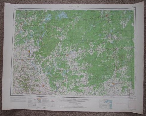 1967 US Geological Survey map: NL 15-9; Rice Lake - Wisconsin [USGS]