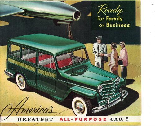Willys Deluxe Station Wagon: America's Greatest All-Purpose Car! [Dealer Sales Brochure - circa 1950's]