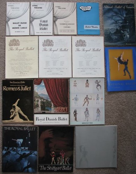 [Lot of 15] Ballet Programs [1950's through 1970's]