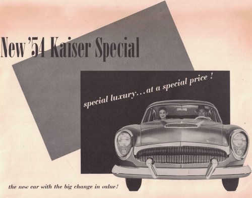 New '54 Kaiser Special: special luxury. at a special price! [1954 Dealer Sales Brochure]