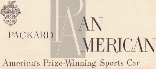 Packard Pan American: America's Prize-Winning Sports Car [1953 Dealer Sales Ephemera]