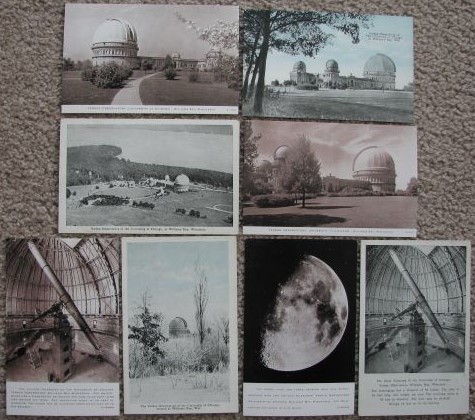 [Lot of 8] Yerkes Observatory Postcards [Williams Bay, Wisconsin - Lake Geneva]