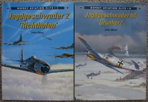 [Lot of 2] Osprey Aviation Elite: Includes 1) #1 - Jagdgeschwader 2 'Richthofen'; 2) #6 - Jagdgeschwader 54 'Grunherz'