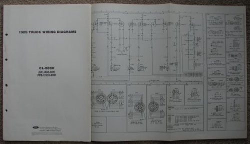 1989 Ford Truck Wiring Diagrams: CL-9000 (HE-1800-007) [Loose Leaf]