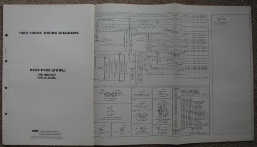 1989 Ford Truck Wiring Diagrams: F600-F800 (Cowl) (HE-1800-003) [Loose Leaf]