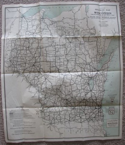 The Official Highway Map of Wisconsin 