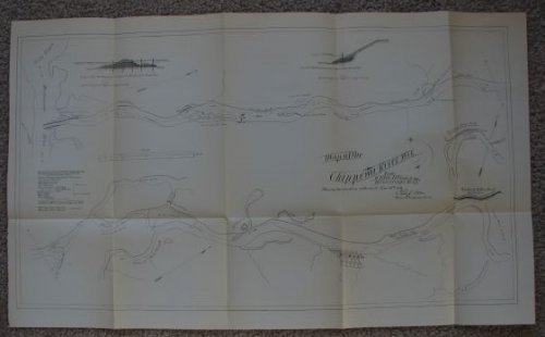 [Vintage] Map of the Chippewa River from 9 Mile Island to the Mississippi River, Showing the condition of the work June 30th 1883