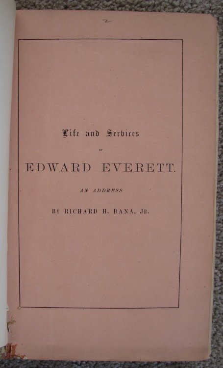 [Bound] Collection of Material Related to the Death of Edward Everett [1865]