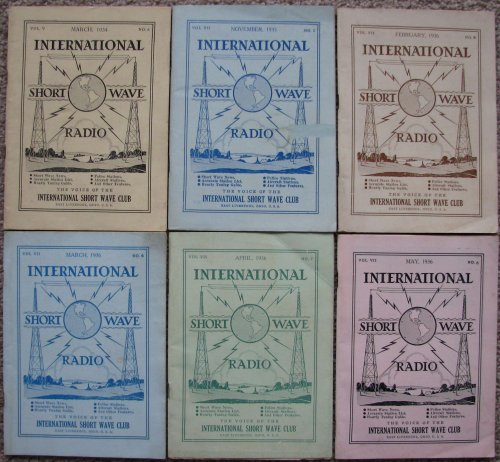 Six issues of: International Short Wave Radio [periodical] [1934-1936]