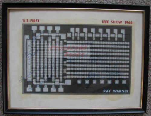 Photograph of Texas Instrument Integrated Circuit - related to a 1966 IEEE Show