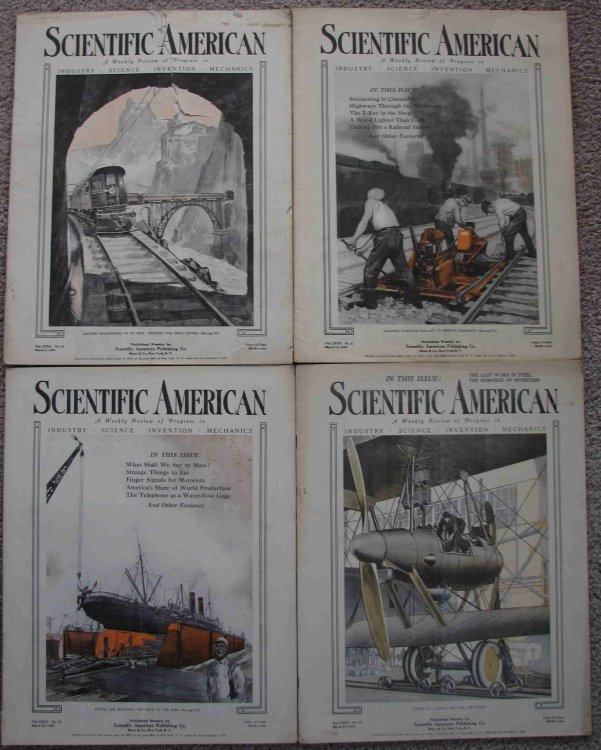 Scientific American, A Weekly Review of Progress; Includes four issues for March 1920 (March 6, March 13, March 20, and March 27)