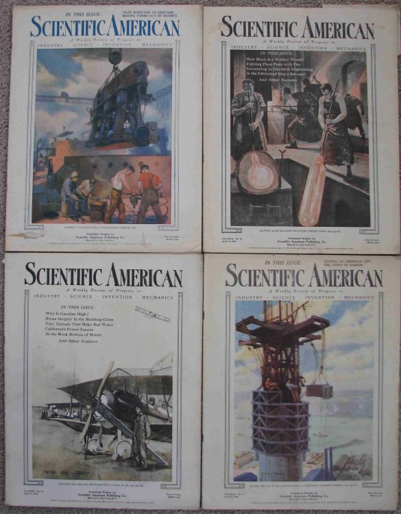 Scientific American, A Weekly Review of Progress; Includes four issues for April 1920 (April 3, April 10, April 17, and April 24)