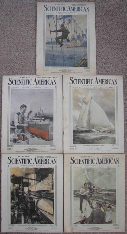 Scientific American, A Weekly Review of Progress; Includes five issues for July 1920 (July 3, July 10, July 17, July 24, and July 31) [America's Cup]