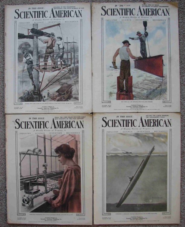 Scientific American, A Weekly Review of Progress; Includes four issues for September 1920 (September 4, September 11, September 18, and September 25)