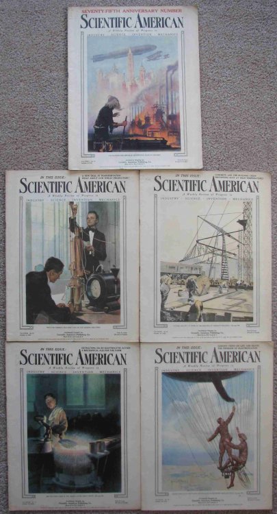 Scientific American, A Weekly Review of Progress; Includes five issues for October 1920 (October 2, October 9, October 16, October 23, and October 30) [includes the Seventy-Fifth Anniversay Issue]