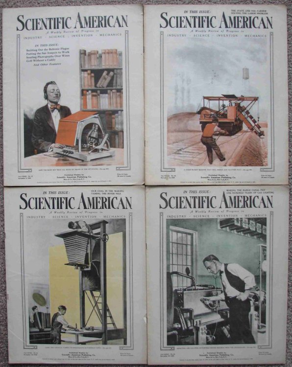 Scientific American, A Weekly Review of Progress; Includes four issues for November 1920 (November 6, November 13, November 20, and November 27)