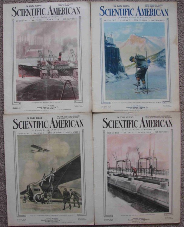 Scientific American, A Weekly Review of Progress; Includes four issues for December 1920 (December 4, December 11, December 18, and December 25)