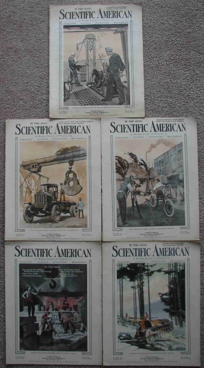 Scientific American, A Weekly Review of Progress; Includes five issues for January 1921 (January 1, January 8, January 15, January 22, and January 29)