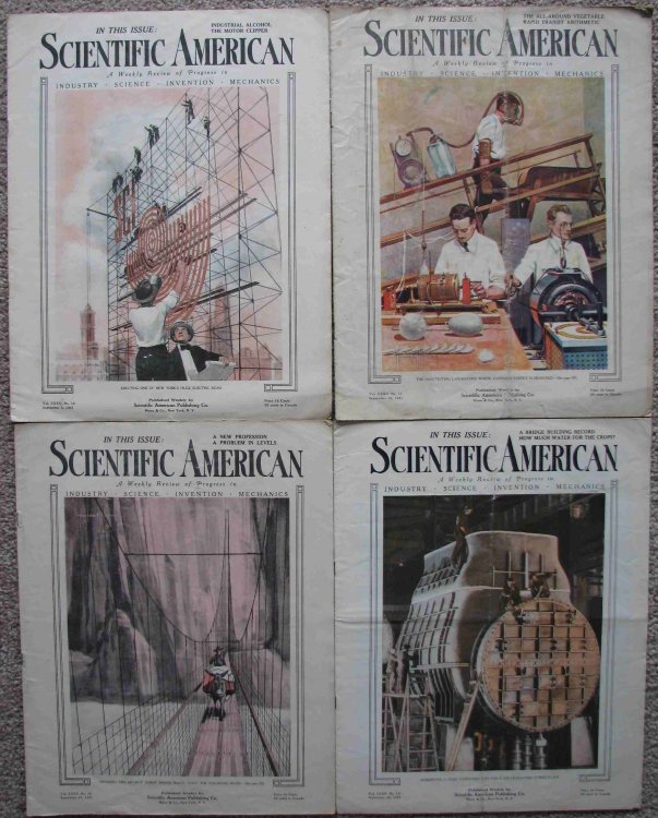 Scientific American, A Weekly Review of Progress; Includes four issues for September 1921 (September 3, September 10, September 17, and September 24)