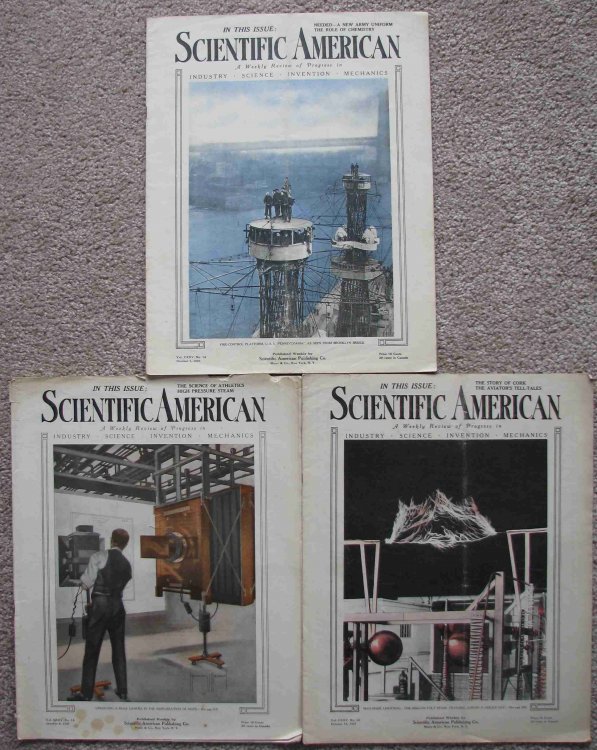 Scientific American, A Weekly Review of Progress; Includes the three issues for October 1921 (October 1, October 8, and October 15)