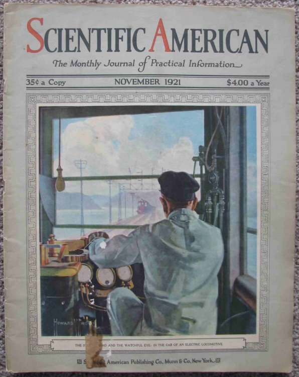 Scientific American, A Monthly Journal of Practical Information; November, 1921 [the first monthly issue of the magazine]