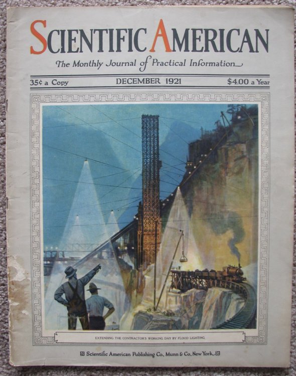 Scientific American, A Monthly Journal of Practical Information; December, 1921