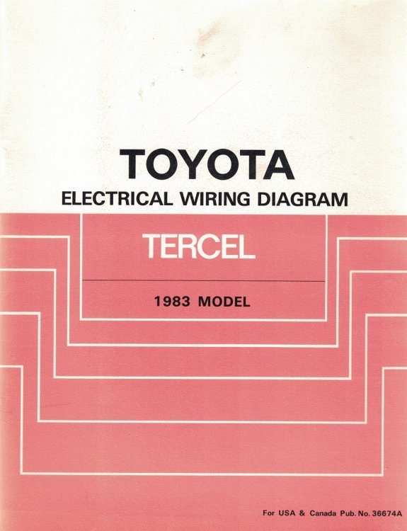 1983 Toyota Tercel Electrical Wiring Diagram [Manual] [Original Service Manual]
