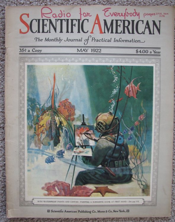 Scientific American, A Monthly Journal Of Practical Information; May, 1922 [Radio for Everybody]