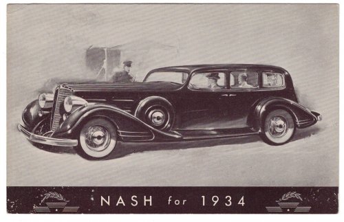Postcard: Nash for 1934 [Chicago World's Fair / Century of Progress]