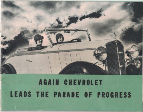 Again Chevrolet Leads The Parade Of Progress [1933 Brochure]