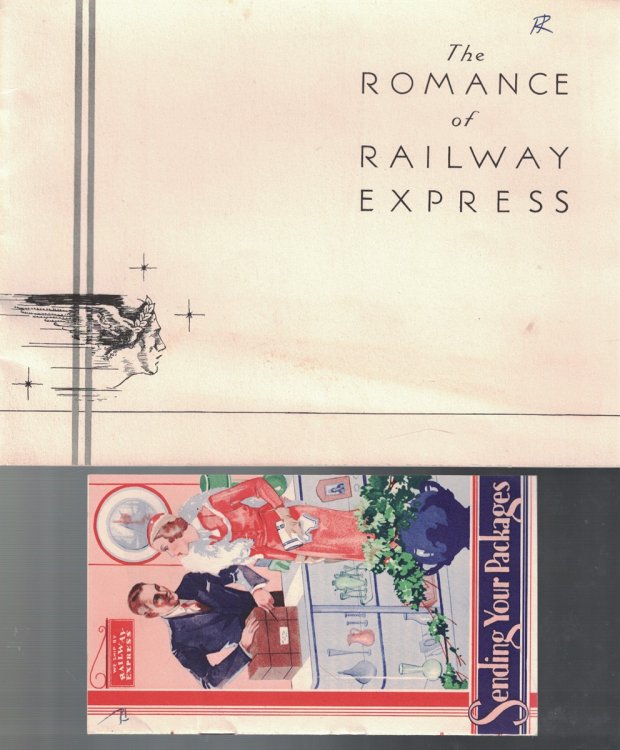 A lot of 2 items of ephemera issued by the Railway Express Agency at the 1933 Chicago World's Fair