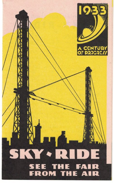 Sky-Ride: See the Fair from the Air [pamphlet] [1933 Chicago World's Fair / A Century of Progress]