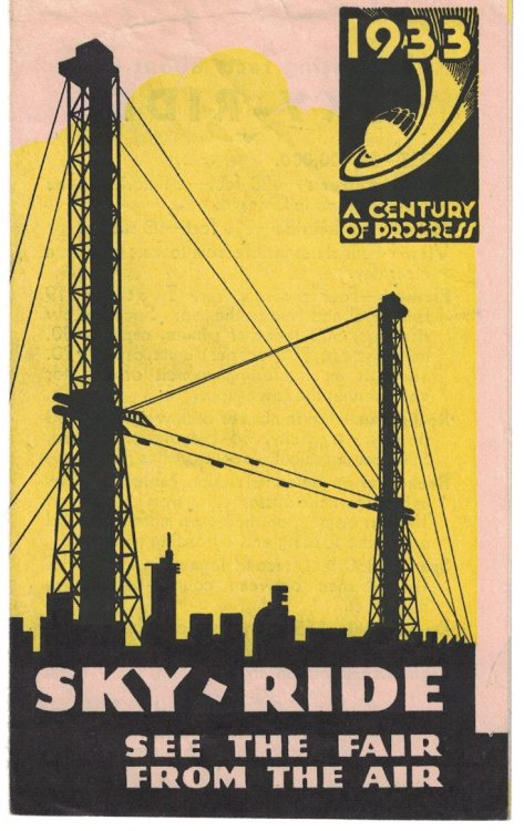 Sky-Ride: See the Fair from the Air [pamphlet] [1933 Chicago World's Fair / A Century of Progress]