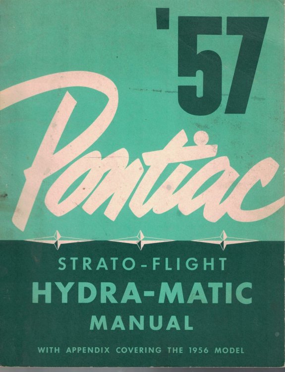 '57 Pontiac Strato-Flight Hydra-Matic [transmission] Manual [1957, Original]