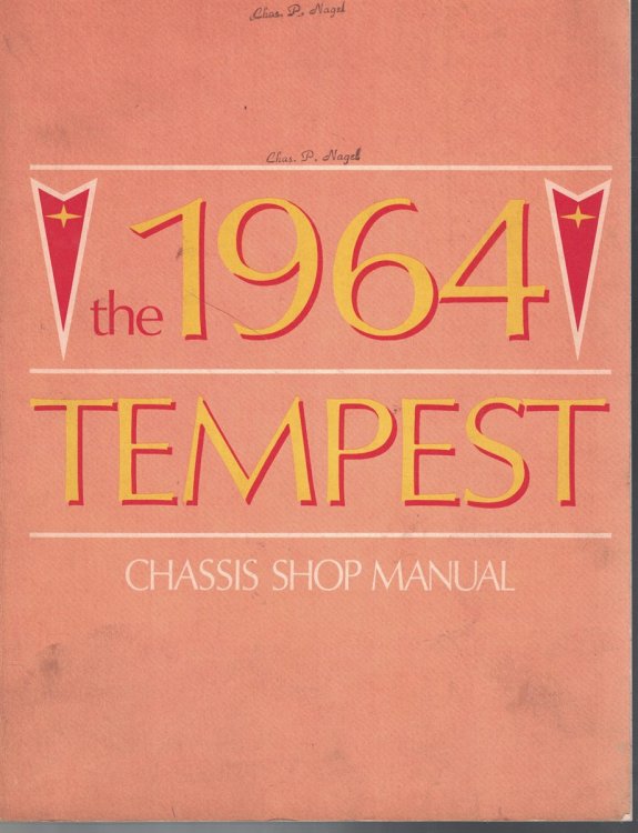 1964 Pontiac Tempest Chassis Shop Manual [Original]