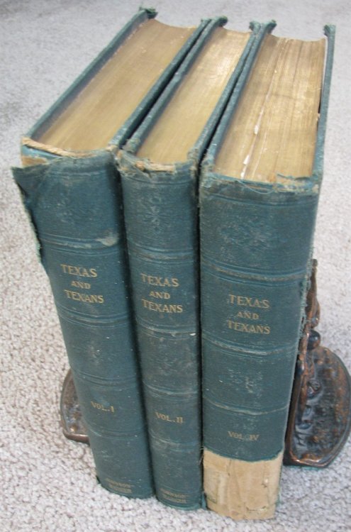 A History of Texas and Texans, Volumes 1, 2, & 4 [3 volumes of a 5 volume set]